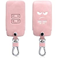 kwmobile Funda Compatible con Renault Llave de Coche Smart Key de 4 Botones (Solo Keyless Go) - Cubierta de Cuero…